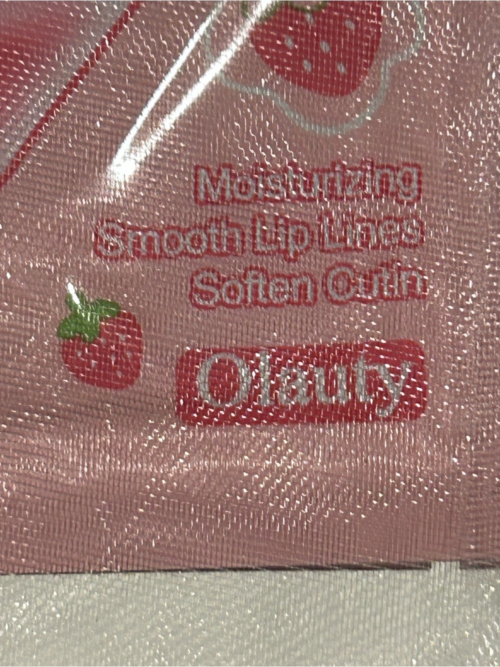 Strawberry Lip Mask - Pink Hydrating Lip Treatment - Picture 3 of 7